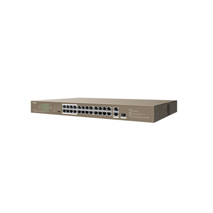 TENDA TEF1126P-24-250W 24PORT 10/100 YÖNETİLEMEZ POE SWITCH