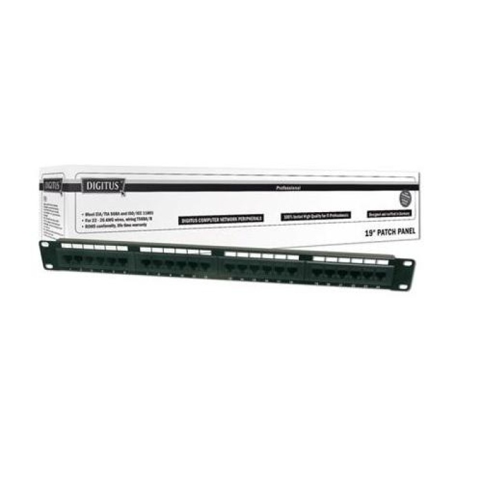 DIGITUS DN-91624U 24PORT CAT6 PATCH PANEL (DOLU)