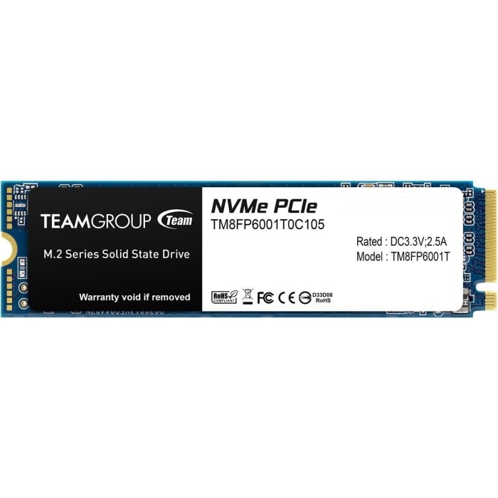 Team MP33 512GB 1800/1500MB/s NVMe PCIe M.2 Gen3x4 SSD Disk (TM8FP6512G0C101)