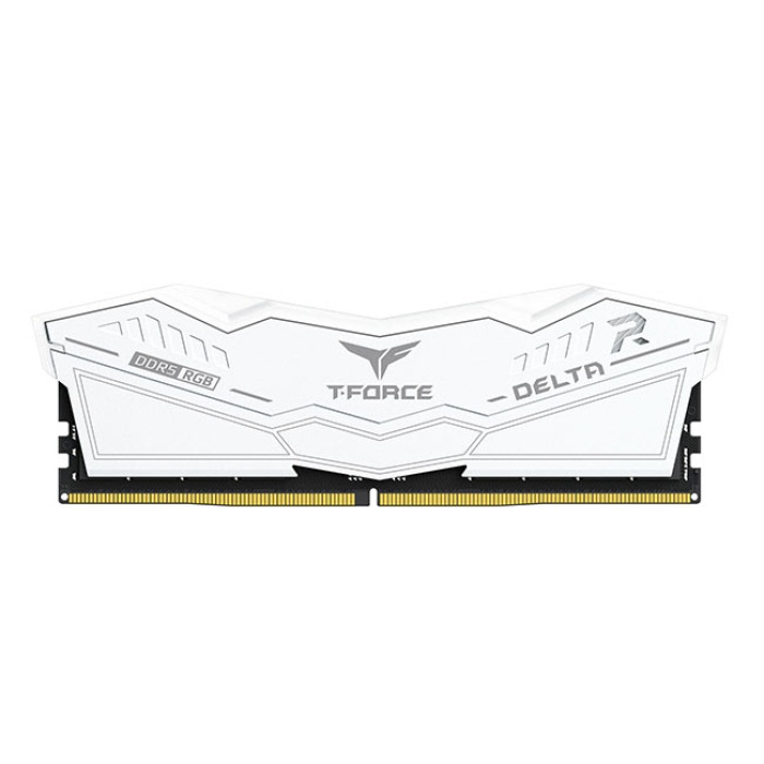 Team T-Force DELTA RGB White 32GB(2x16GB) 6400Mhz DDR5 Gaming Ram CL40 (FF4D532G6400HC40BDC01)