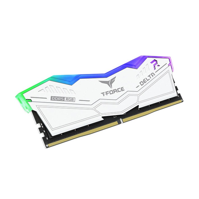 Team T-Force DELTA RGB White 32GB(2x16GB) 7200Mhz DDR5 CL34 Gaming Ram (FF4D532G7200HC34ADC01)