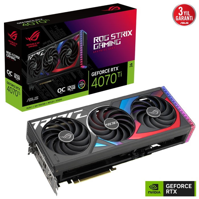 ASUS ROG-STRIX-RTX4070TI-O12G-GAMING 12GB GDDR6X HDMI DP 192Bit