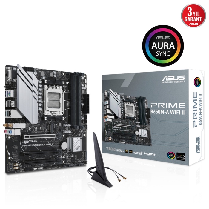 ASUS PRIME B650M-A WIFI II DDR5 6400Mhz(OC) M.2 mATX AM5