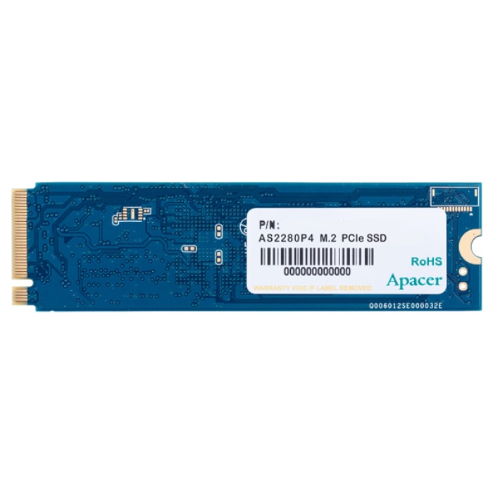 Apacer AS2280P4 512GB 2100/1500MB/s NVMe PCIe Gen3x4 M.2 SSD Disk (AP512GAS2280P4-1)