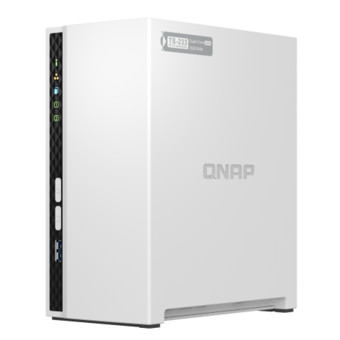 QNAP TS-233 2 YUVALI 2GB DEPOLAMA ÜNİTESİ (Resmi Distribütör Garantili)