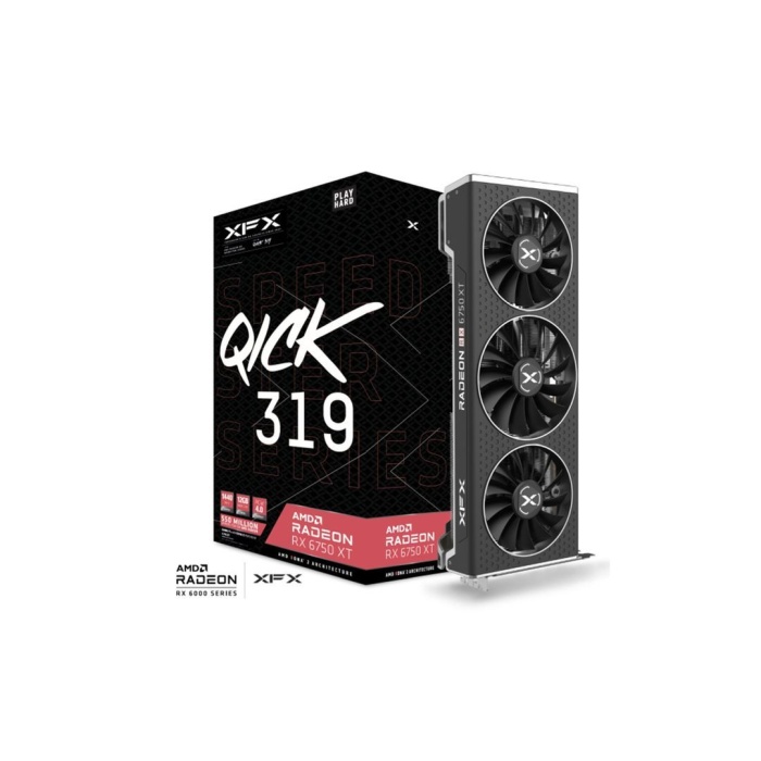 XFX Speedster QICK 319 RX 6750 XT 12GB GDDR6 192Bit (RX-675XYJFDP)