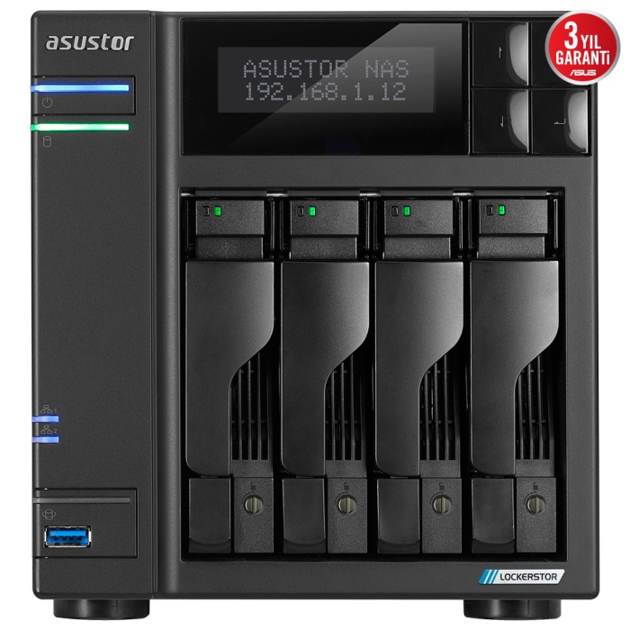 ASUSTOR AS6704T 4 YUVALI 4GB NAS DEPOLAMA ÜNİTESİ