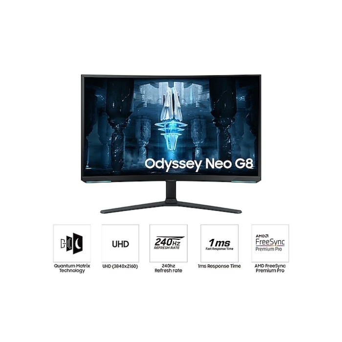 32 SAMSUNG LS32BG850NPXUF UHD Quantum Mini-LED 240HZ 1MS HDMI DP