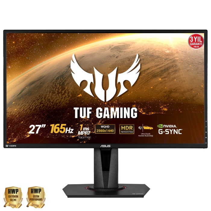 27 ASUS VG27AQ WQHD IPS 1MS 165HZ 2K 2xHDMI DP