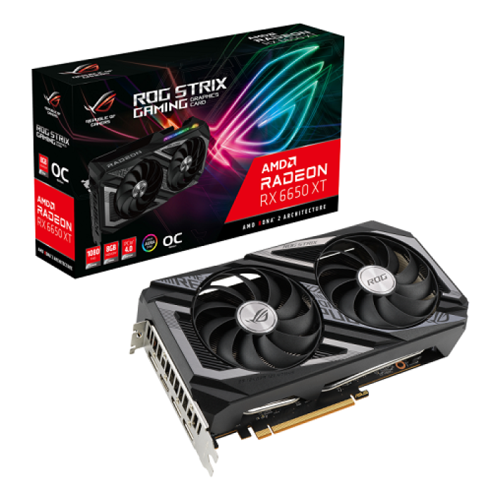 ASUS ROG-STRIX-RX6650XT-O8G-V2-GAMING HDMI DP 128BIT