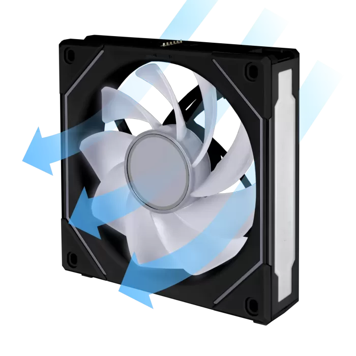 LIAN LI REVERSE UNI FAN SL-INFINITY 120-1 SİYAH KASA FANI