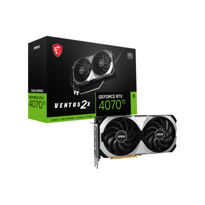 MSI GEFORCE RTX 4070 TI VENTUS 2X 12G OC 12GB GDDR6X HDMI DP 192BİT