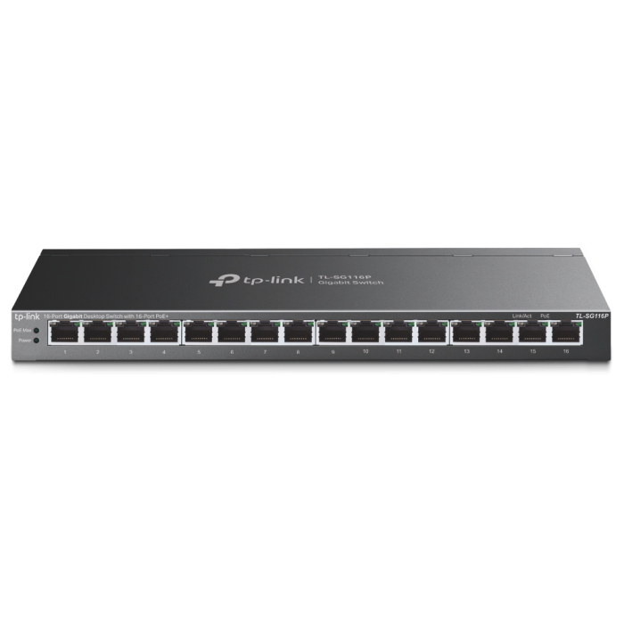 TP-LINK TL-SG116P 16PORT 10/100/1000 YÖNETİLEMEZ SWITCH