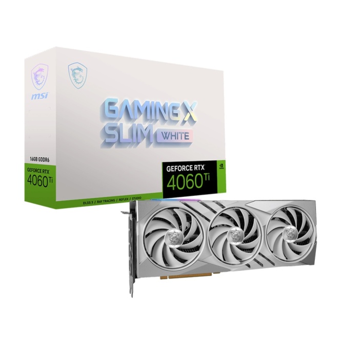 MSI GEFORCE RTX 4060 TI GAMING X SLIM WHITE 16GB GDDR6 DLSS3 128BİT