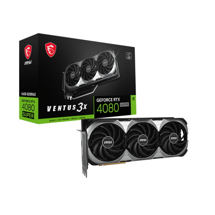 MSI RTX 4080 SUPER 16G VENTUS 3X OC 16GB GDDR6X HDMI DVI DP 256Bit