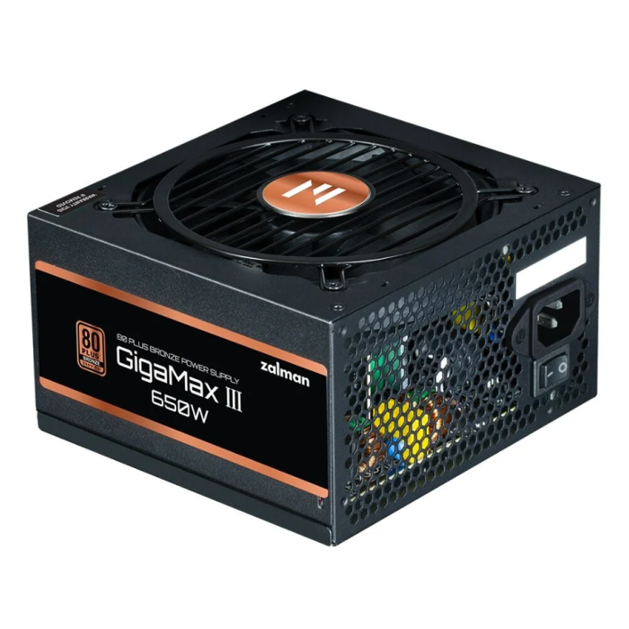 ZALMAN GIGAMAX III ZM650-GV3 80+ BRONZE 650W POWER SUPPLY