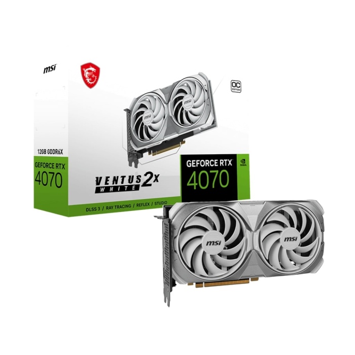 MSI GEFORCE RTX 4070 VENTUS 2X WHITE 12G OC