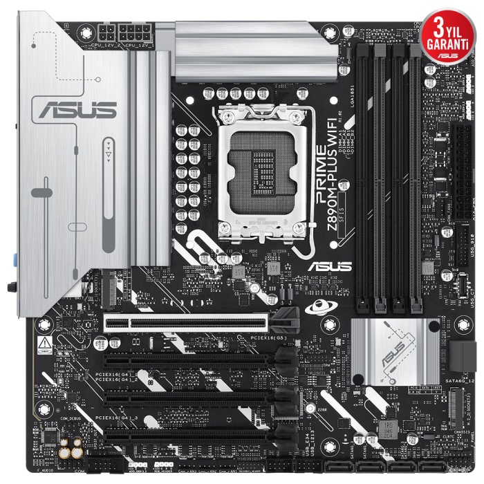 ASUS PRIME Z890M-PLUS WIFI DDR5 3XM2 USB3.2 RGB LAN mATX