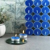 Mavi Renk 50li Yuvarlak Tealight Mum