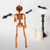 Halloween Plastik İskelet Dekor turuncu - Balkabağı