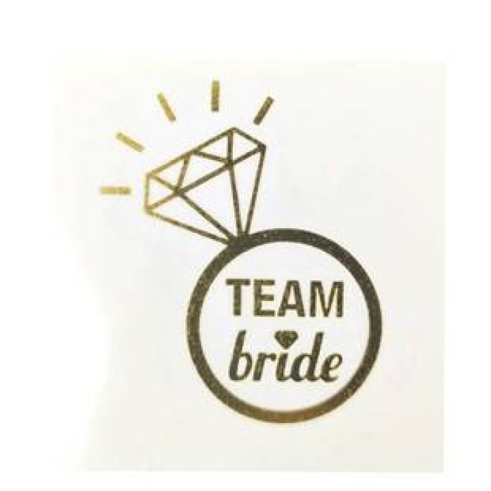  Team Bride Tektaş Yüzük Dövme 10 Adet