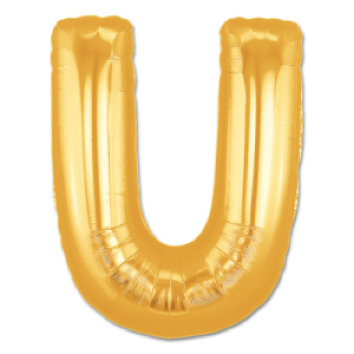 Gold U Folyo Balon 40 İnç 100 Cm