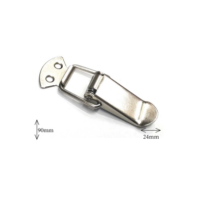 Sandık klipsi yaylı 9 cm metal kapak mandalı