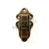 Sandık kilit klips büyük 72x40 mm antik