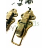 Sandık kilit klips büyük 72x40 mm antik