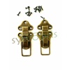 Sandık kilit klips büyük 72x40 mm antik
