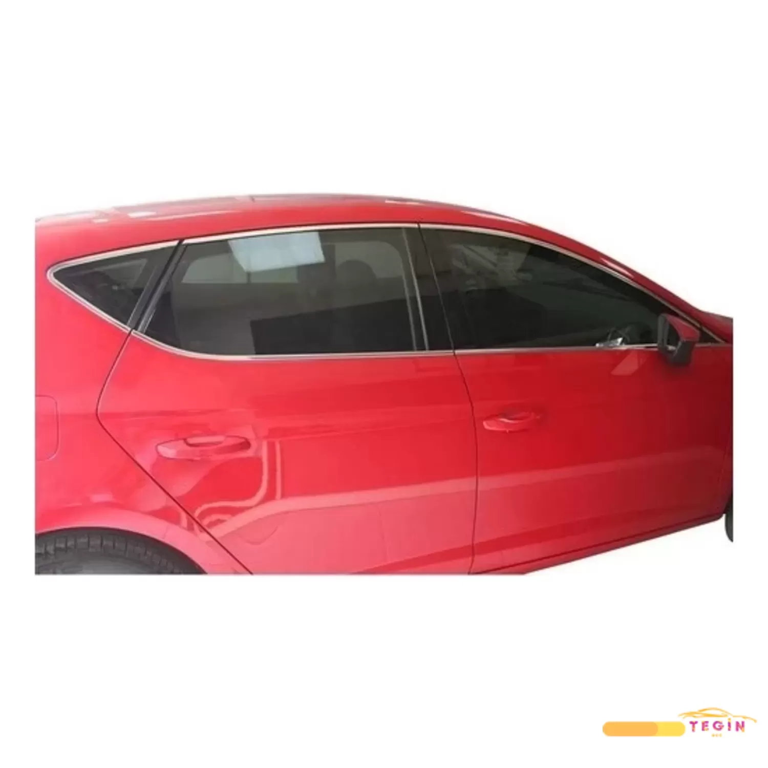 Seat Leon 3 HB 5D 2012 Sonrası Cam Çerçevesi 14 Parça Paslanmaz Çelik