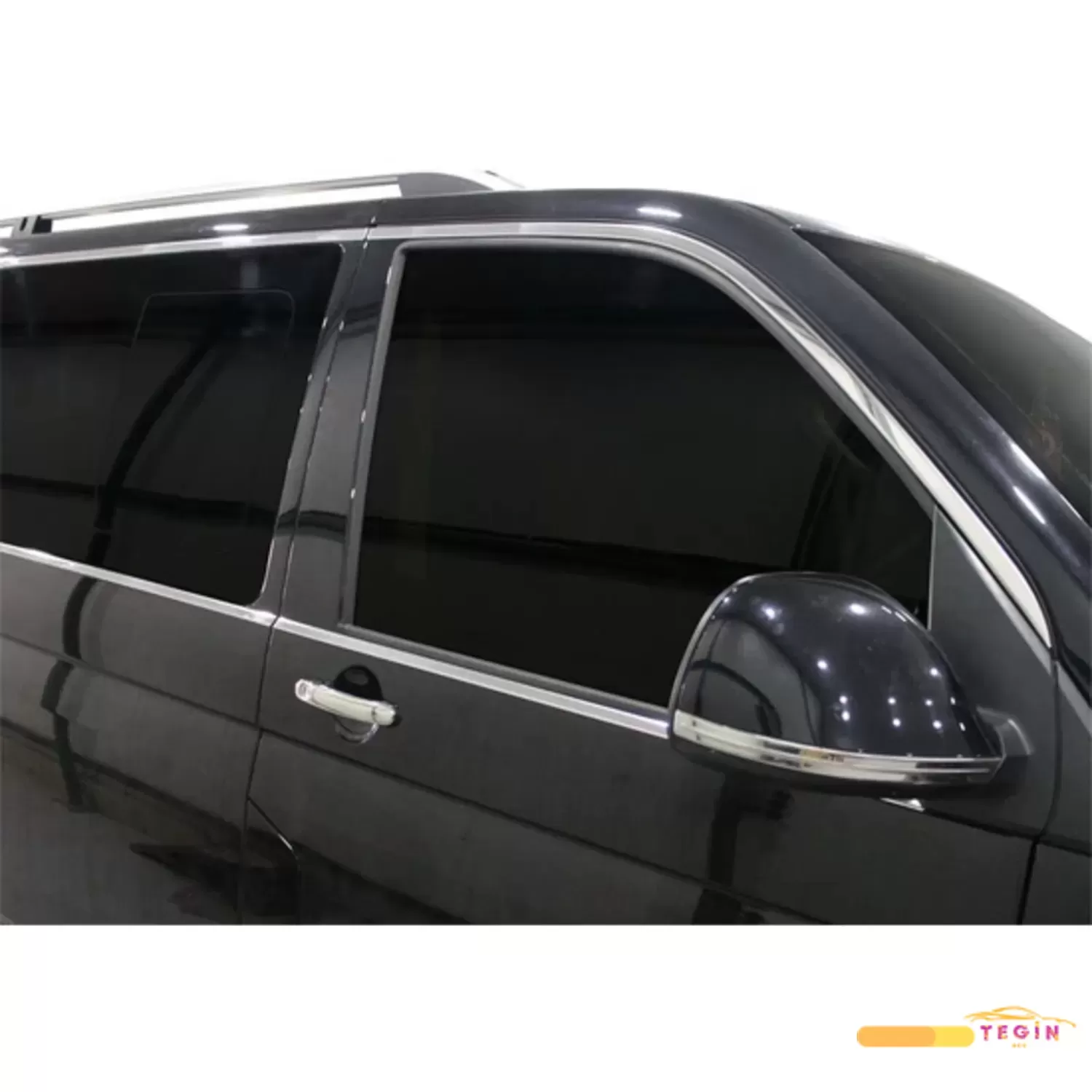 Volkswagen T6 Transporter Uzun Şasi 2010 Sonrası Cam Çerçevesi 14 Parça Paslanmaz Çelik