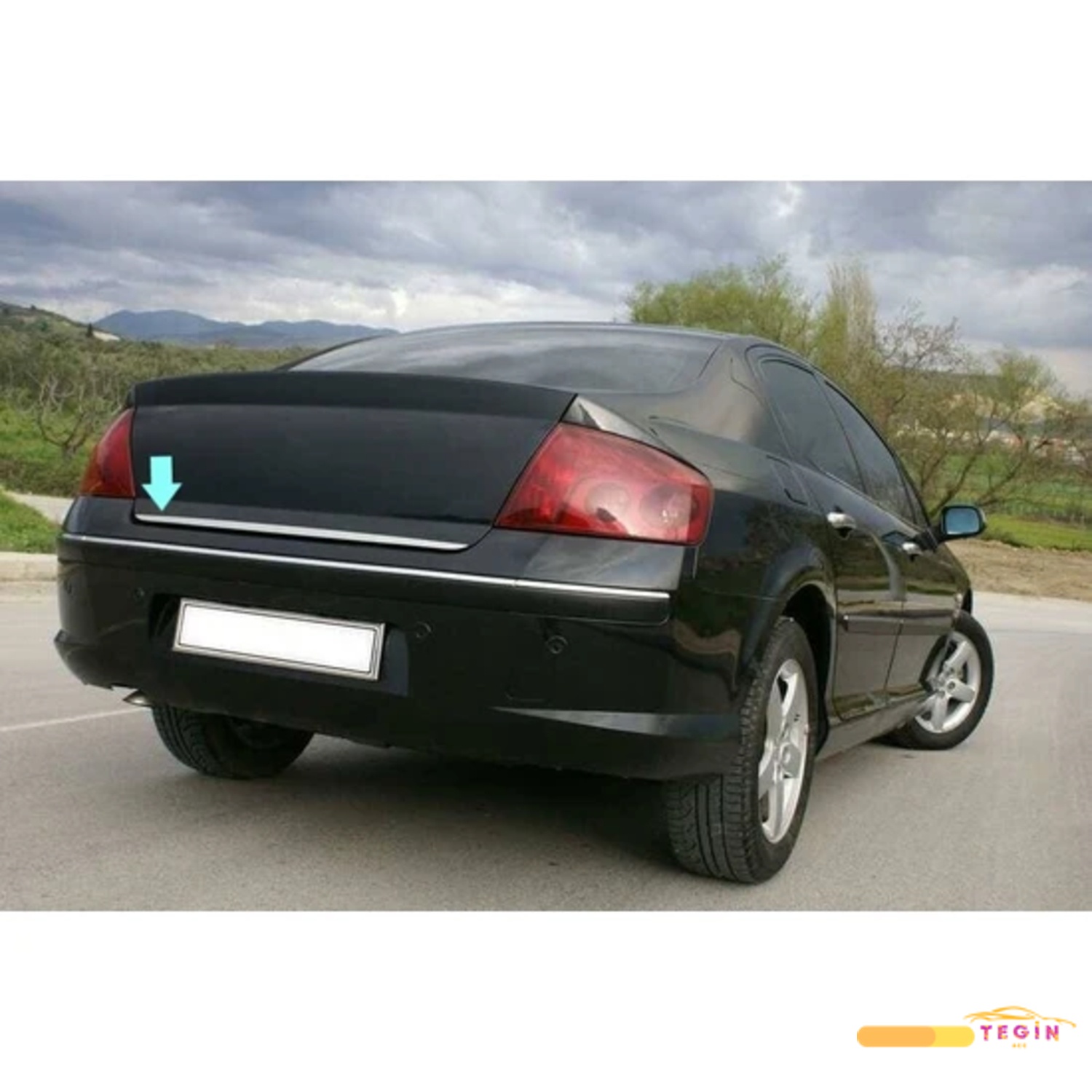 Peugeot 407 SD 2004-2010 Bagaj Alt Çıta Paslanmaz Çelik