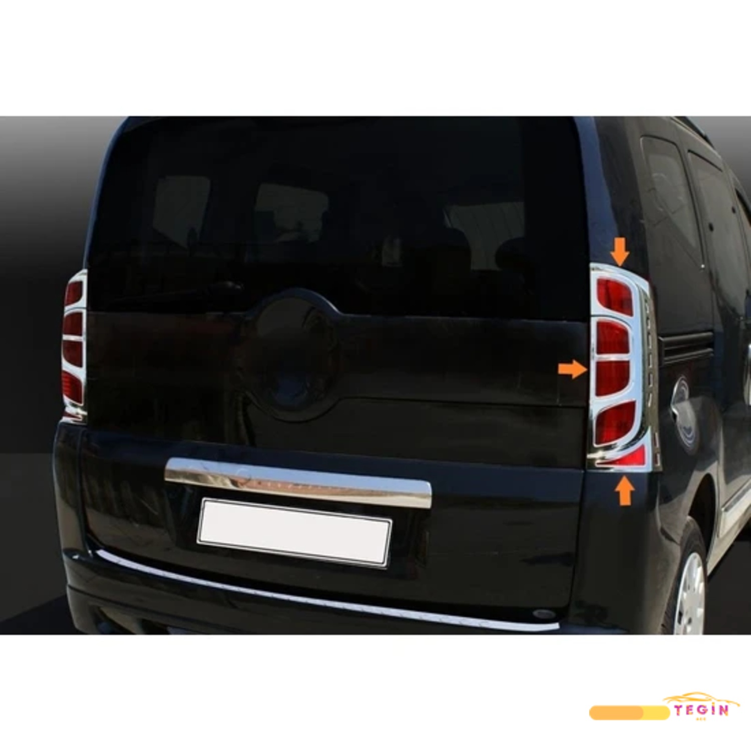 Bipper Mini Van 2008 Sonrası Stop Çerçevesi 2 Parça Abs Krom