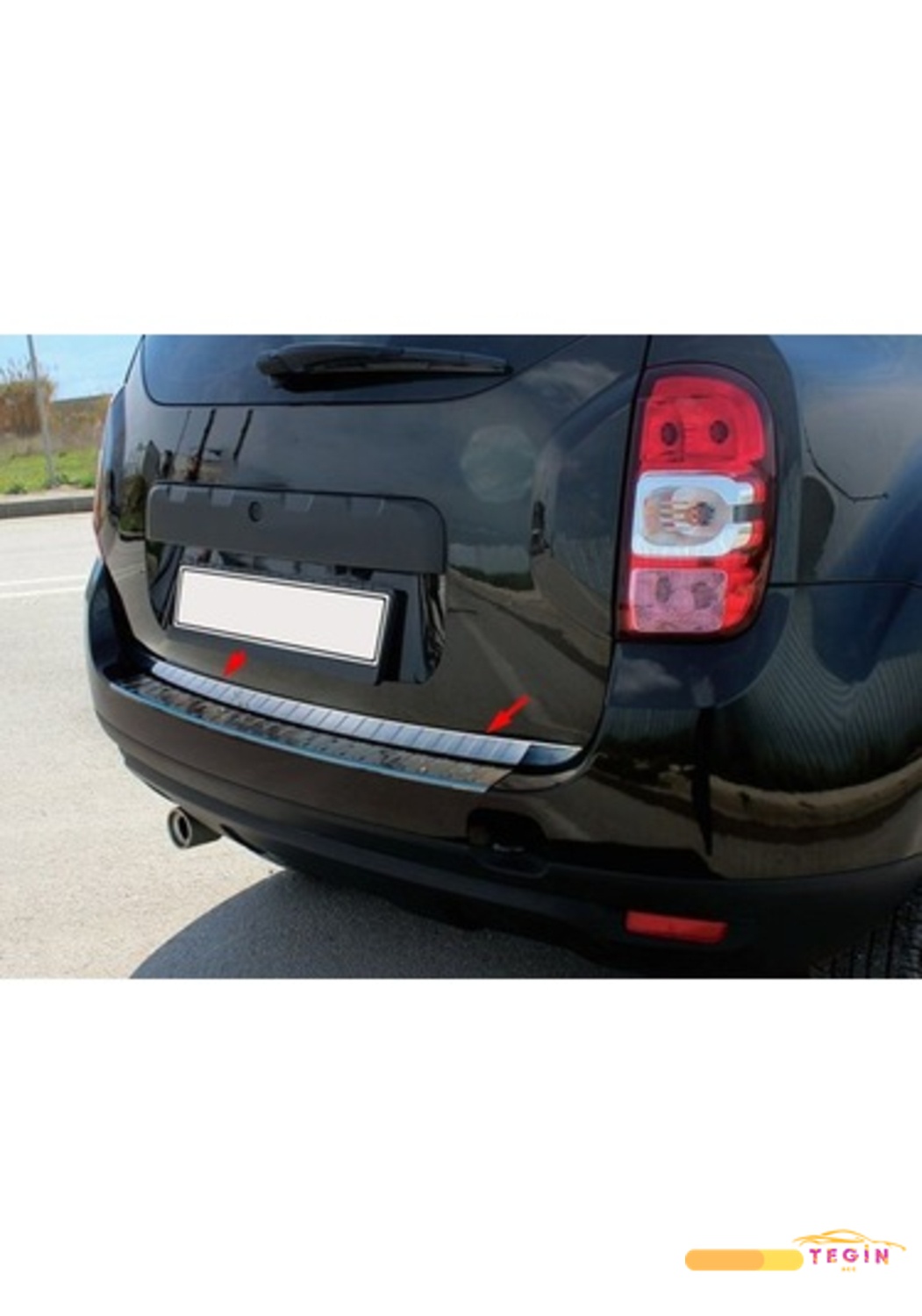 Dacia Duster SUV 2010 Sonrası Bagaj Alt Çıta Paslanmaz Çelik