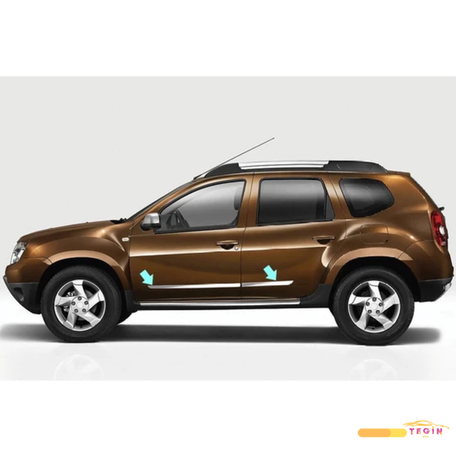 Dacia Duster SUV 2010 Sonrası Yan Kapı Çıtası 4 Parça Paslanmaz Çelik