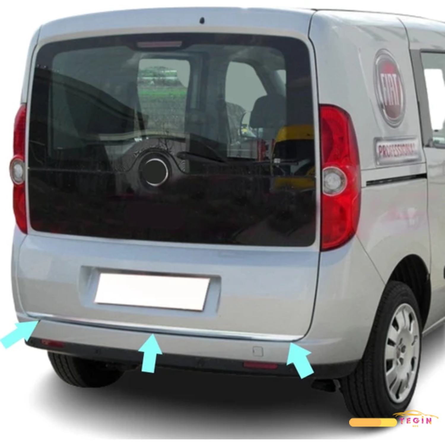 Fiat Doblo 2 Panelvan 2010-2014 Bagaj Alt Çıta Paslanmaz Çelik