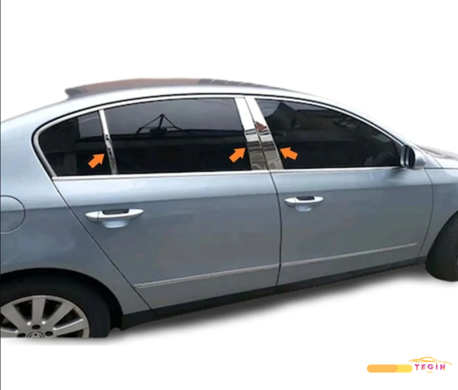 Passat B6 (3c) SD 2005-2012 Direk Nikelajı 6 Parça Paslanmaz Çelik