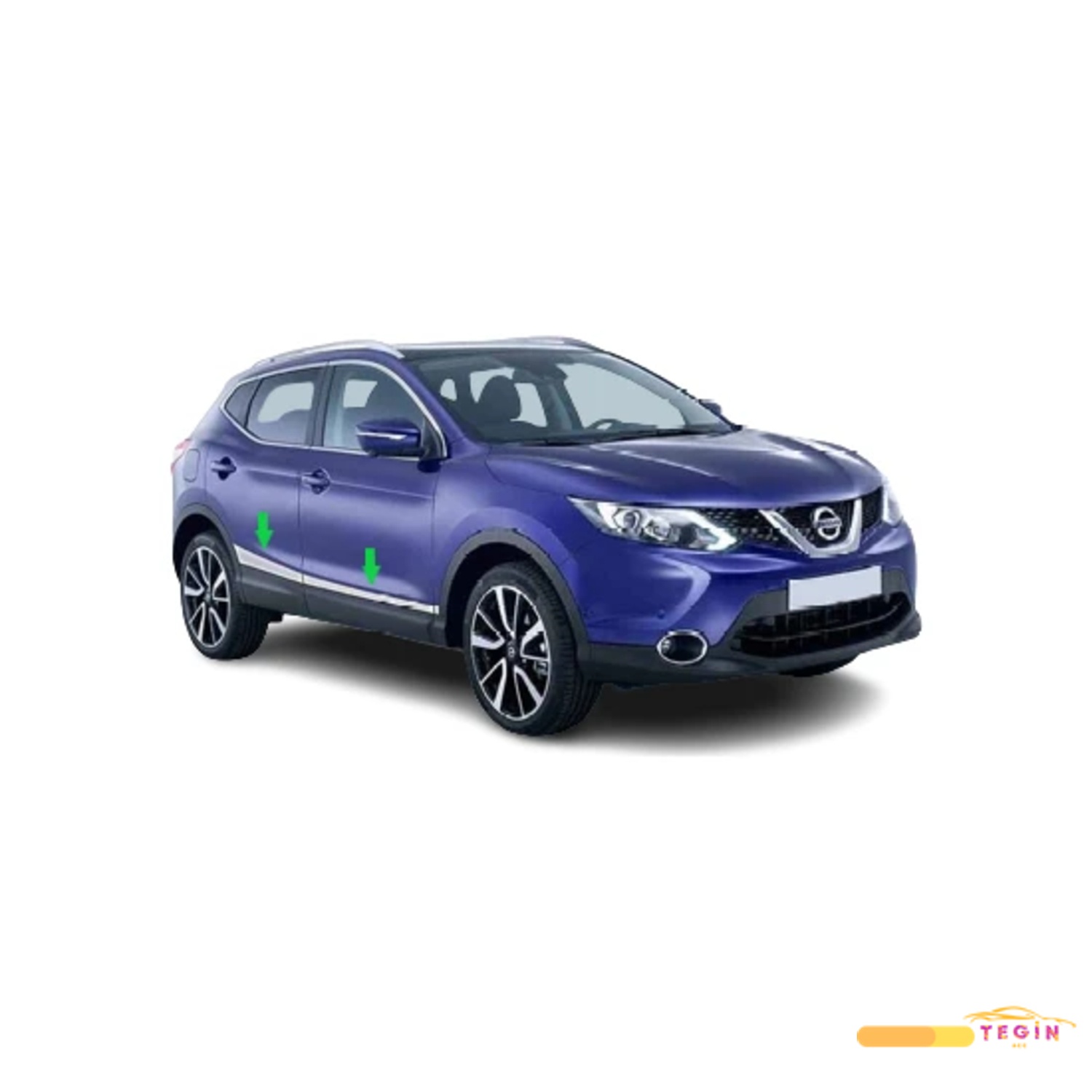 Qashqai SUV 2014 Sonrası Yan Kapı Çıtası 4 Parça Paslanmaz Çelik