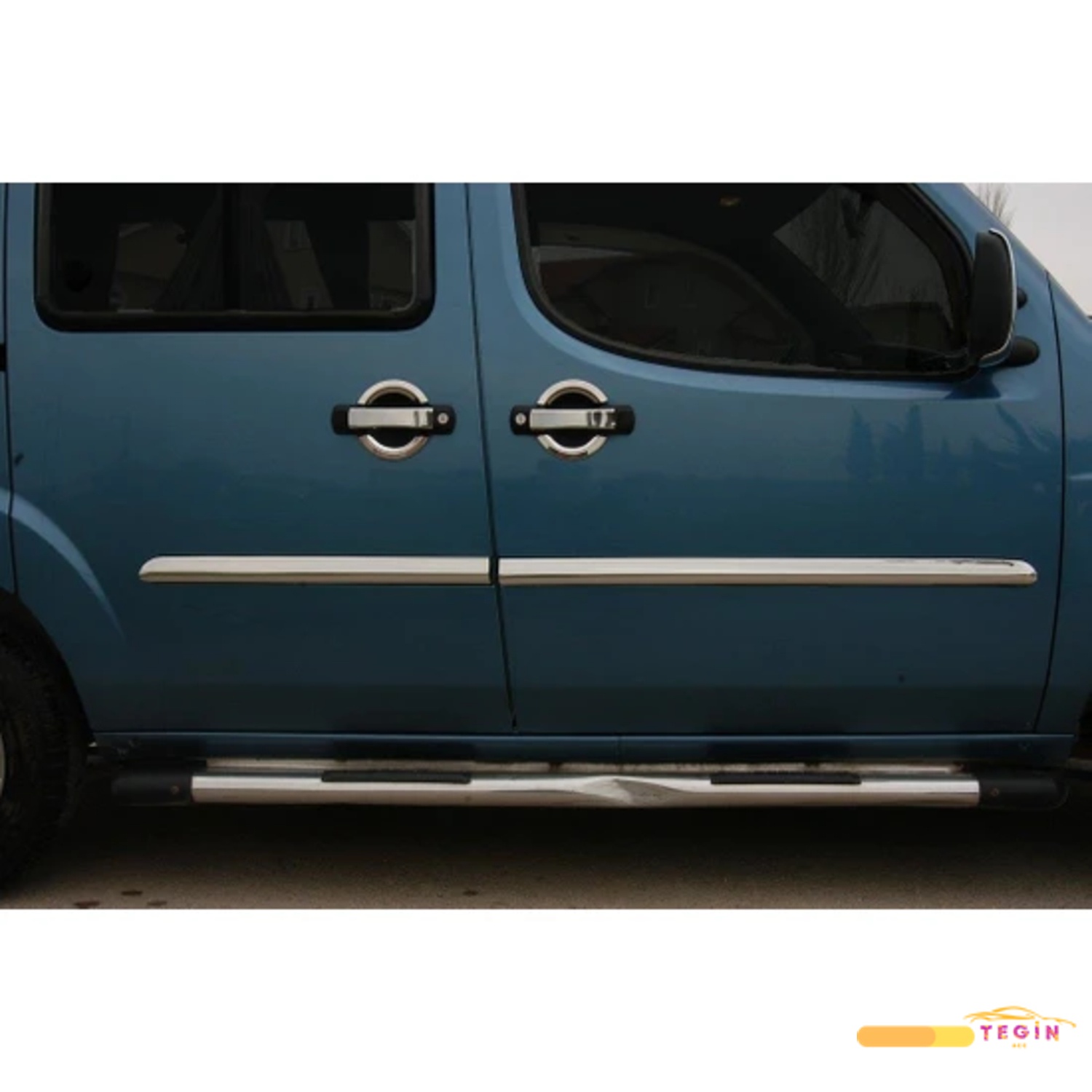 Fiat Doblo 1 Panelvan 2000-2006 Yan Kapı Çıtası 4 Parça Paslanmaz Çelik