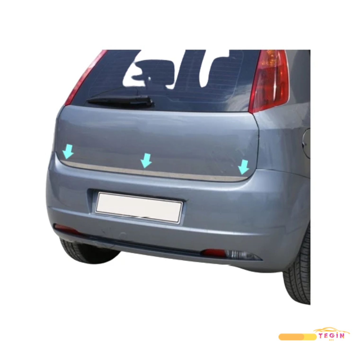 Fiat Grande Punto HB 5D/3D 2005 Sonrası Bagaj Alt Çıta Paslanmaz Çelik