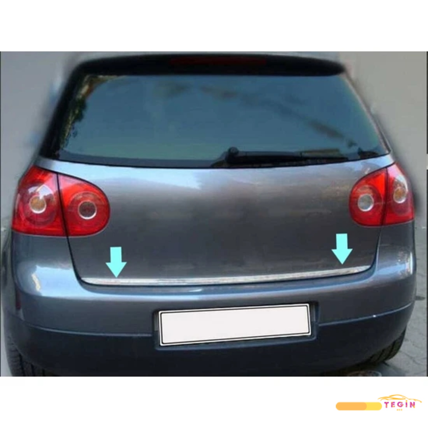 Golf 5 HB 5D 2004-2009 Bagaj Alt Çıta Paslanmaz Çelik