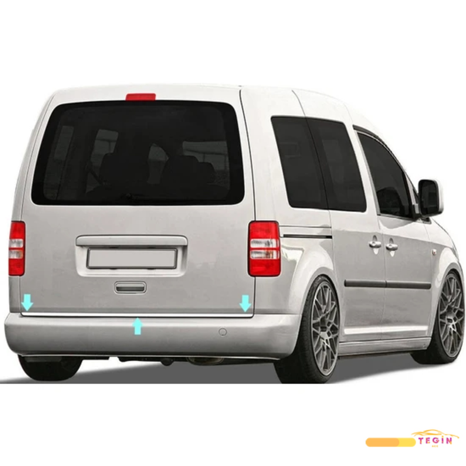 Caddy Mini Van 2003-2014 Bagaj Alt Çıta Paslanmaz Çelik