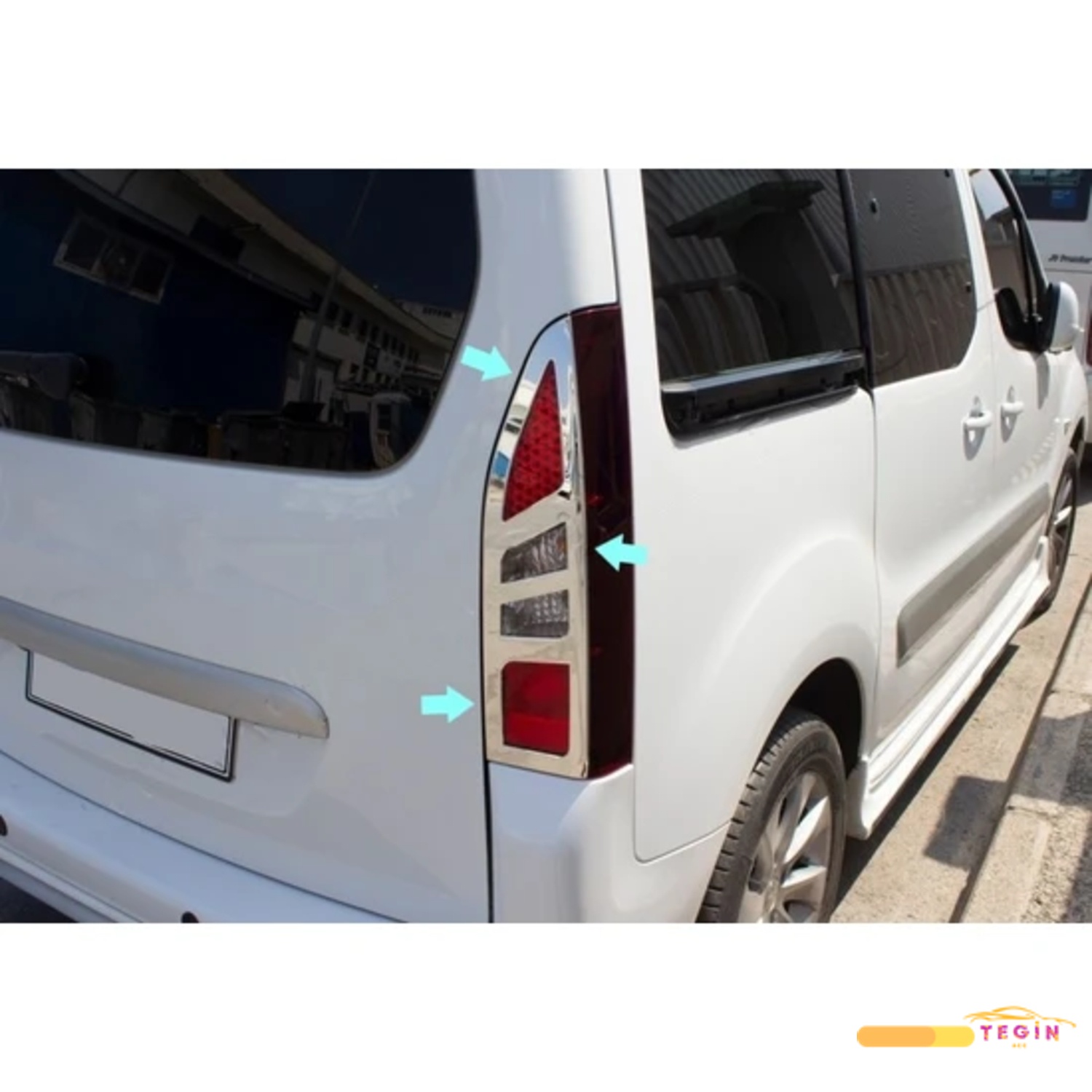 Tepee Facelift Mini Van 2012-2018 Stop Çerçevesi 2 Parça Abs Krom