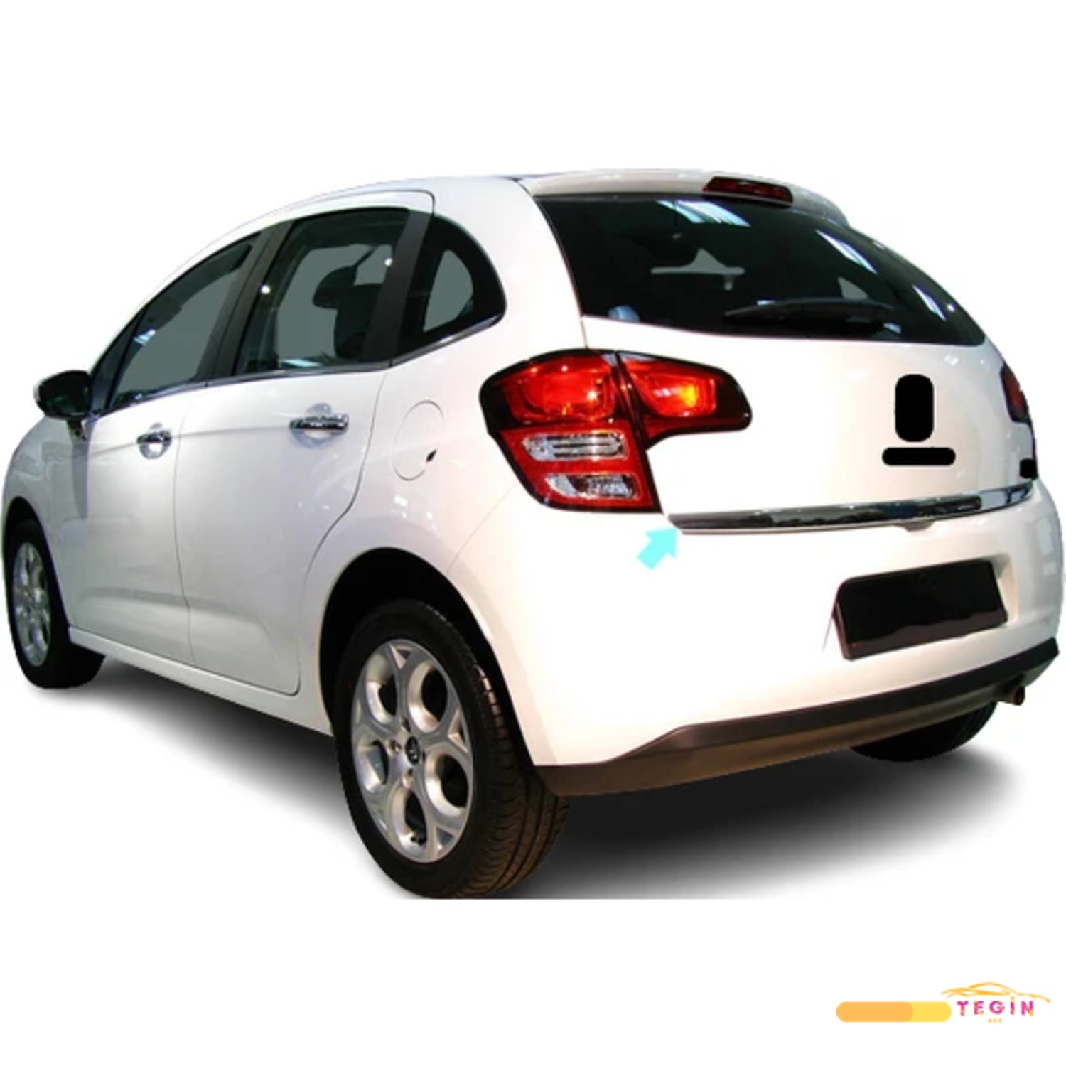 Citroen C3 HB 5D 2009 Sonrası Bagaj Alt Çıta Paslanmaz Çelik