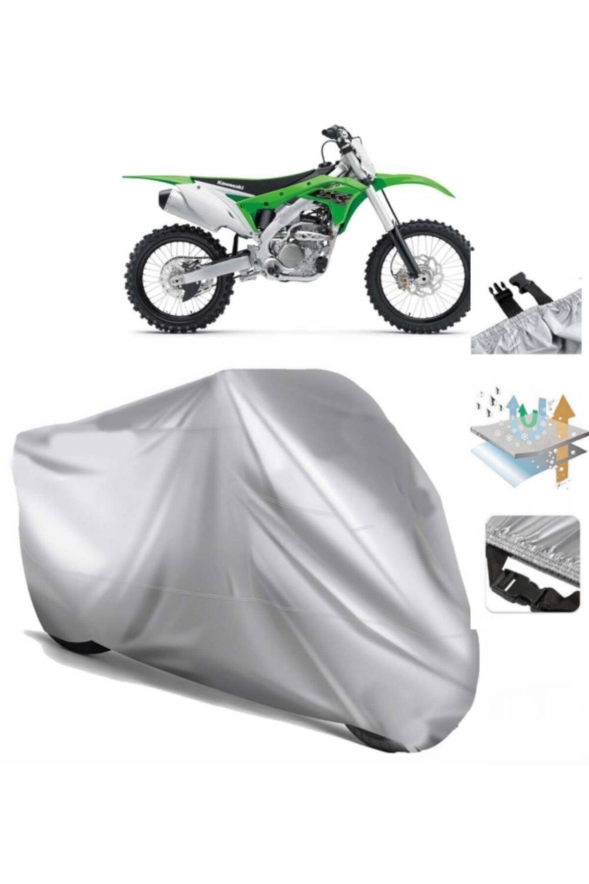 Kawasaki Kx 250 Motosiklet Brandası Motor Branda (bağlantı Tokalı)