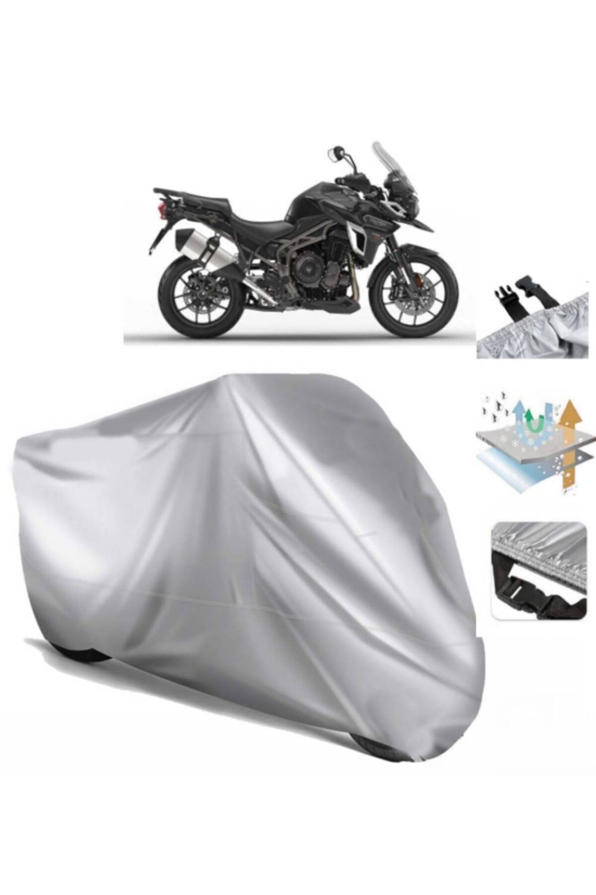 Triumph Tiger 1200 Xrx Motosiklet Brandası Motor Branda (bağlantı Tokalı)