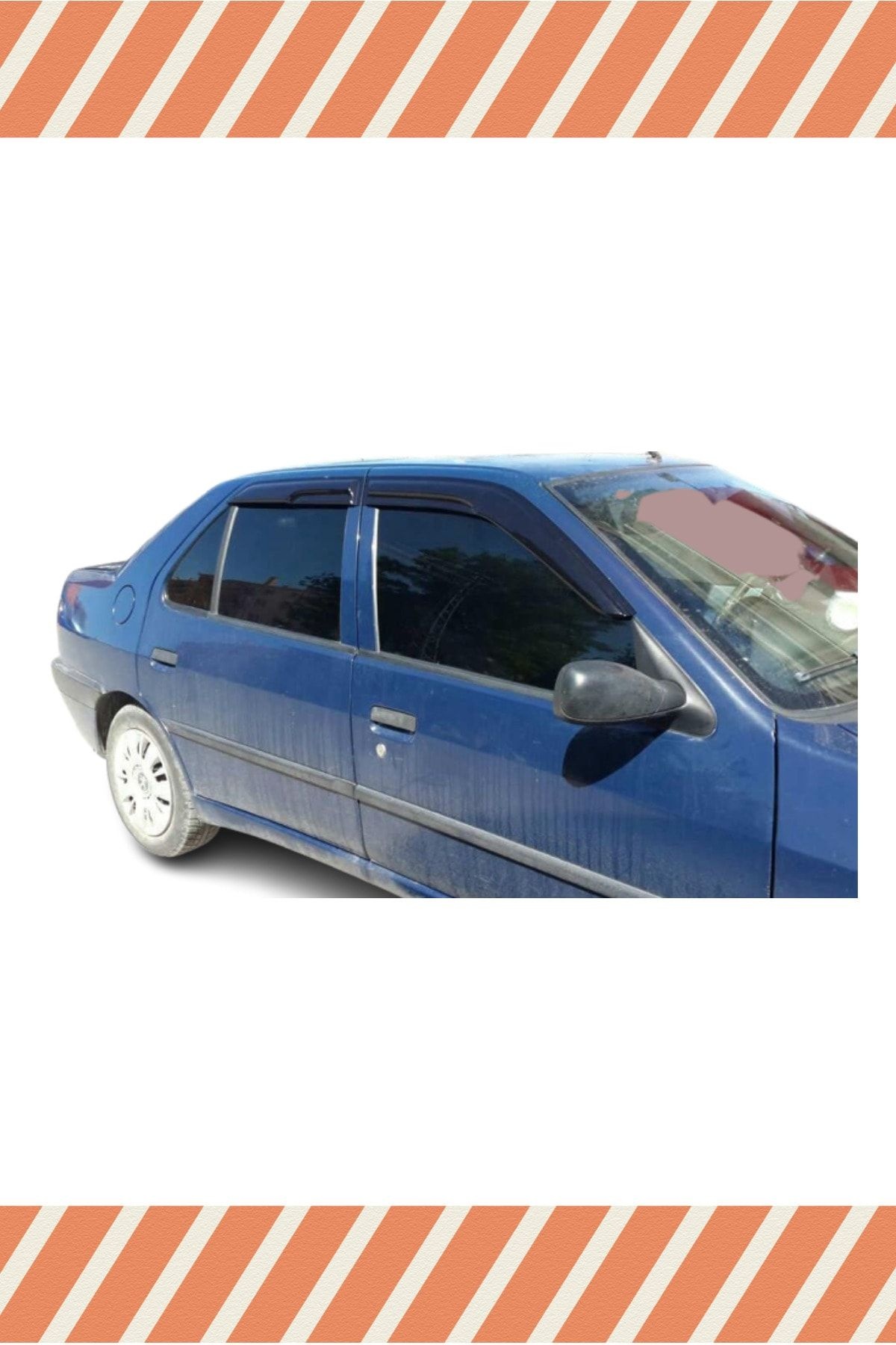 Peugeot 306 Sedan Tüm 4’lü Mügen Tip Cam Rüzgarlığı Uyumlu