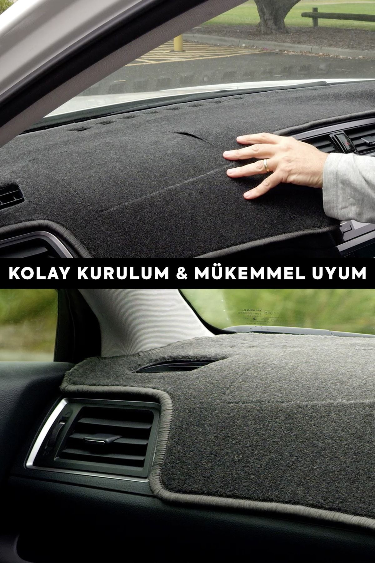 Toyota Aurıs (2012-2018) 3d Torpido Kılıfı Panel Koruyucu Göğüs Kaplama - Mavi Şerit