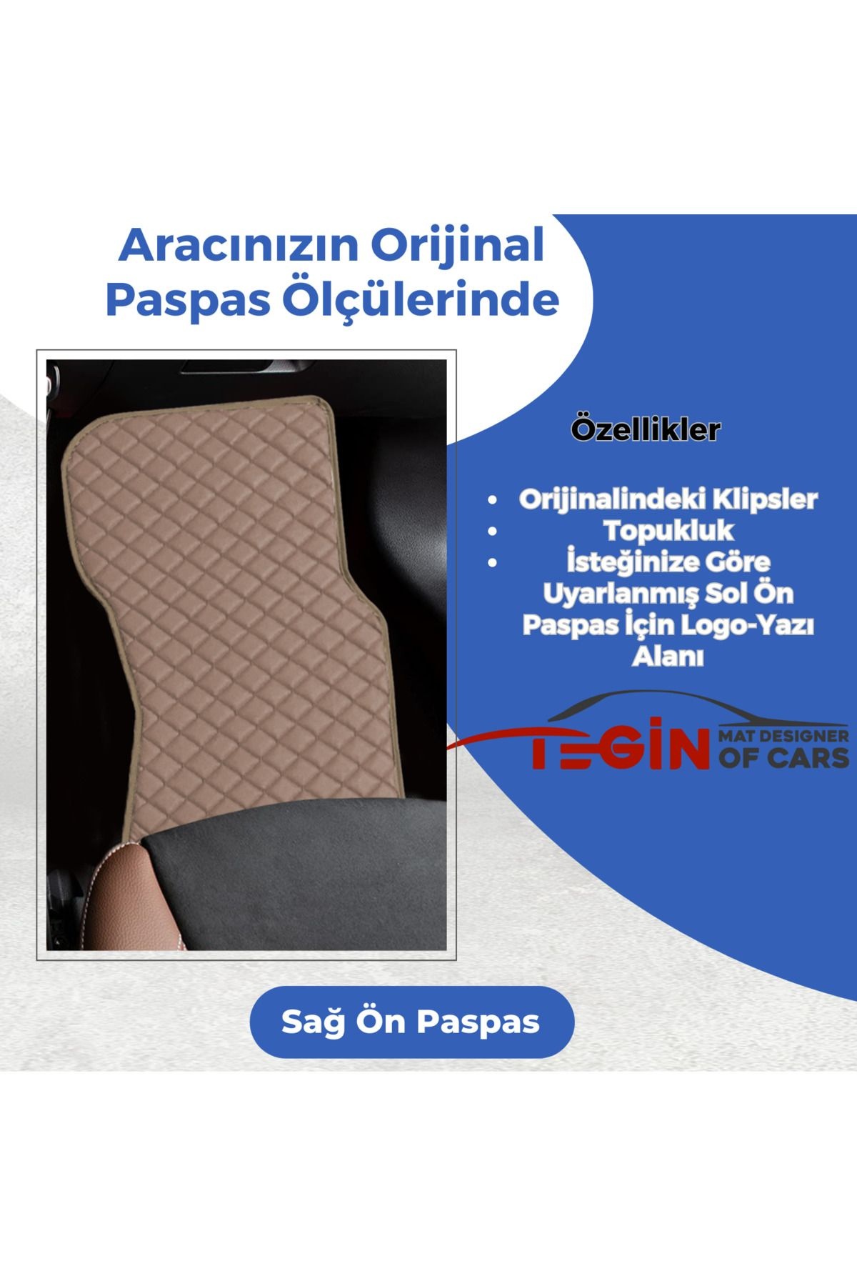 Infiniti Qx4 1996-2003 Prime Bej Deri Bej Kenar Paspas Paspas